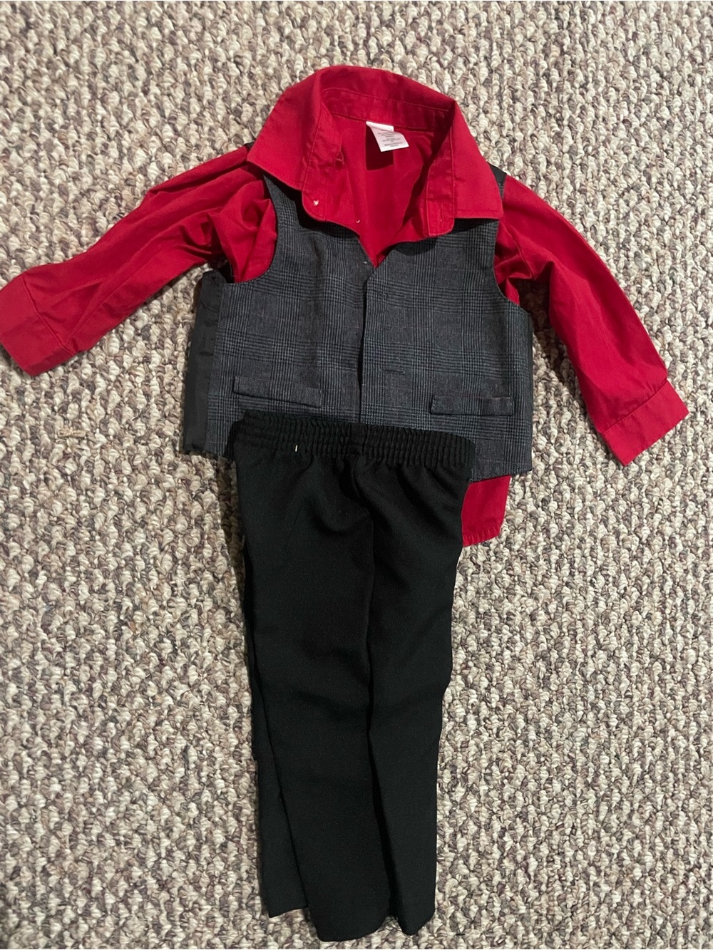 George Bright Red Baby Shirt